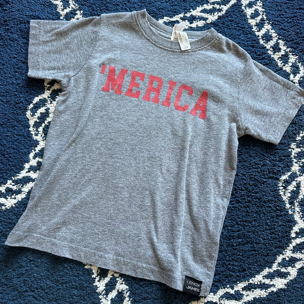 Gray 'Merica Kids T-Shirt